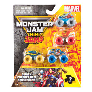 Load image into Gallery viewer, Monster jam mini jams marvel 5pack | 2 stuks
