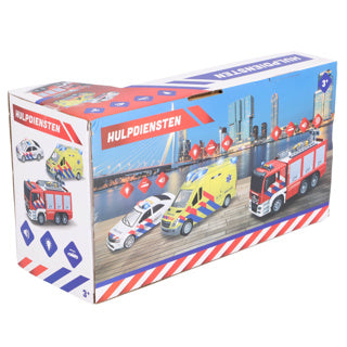 Load image into Gallery viewer, Rapid wheels politieauto nl met licht en geluid | 3 stuks
