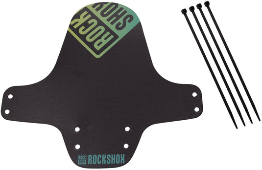 Rockshox steekspatbord fender clip-on fender rs black petrol offyellow