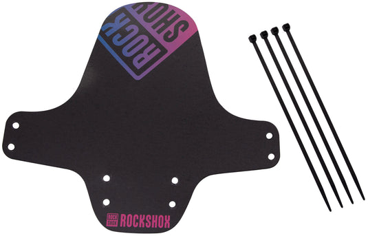 Rockshox spatlap, voorwiel fender clip-on fender rs black pink offblue