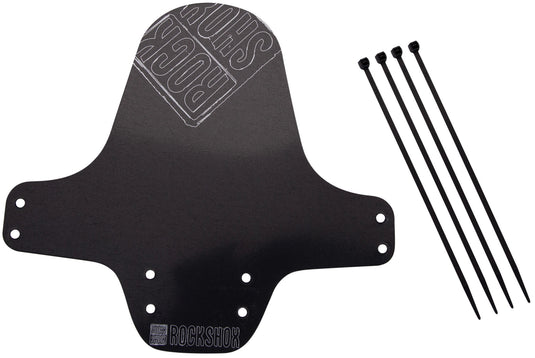 Rockshox spatlap, voorwiel fender clip-on fender rs black outline white dist.