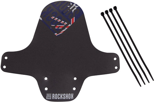 Rockshox spatlap, voorwiel fender clip-on fender rs black australia flag