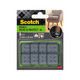 3m 1070701 - scotch® move protect sliderszelfklevend grijs 24mm x 24mm | 7 stuks