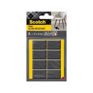 3m 1070707 - scotch®ultra resistant felt pads zelfklevend grijs wit 35m | 11 stuks