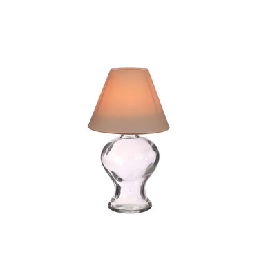 Ideas 4 seasons glazen lamp amber theelichthouder beige ã˜9xh16cm