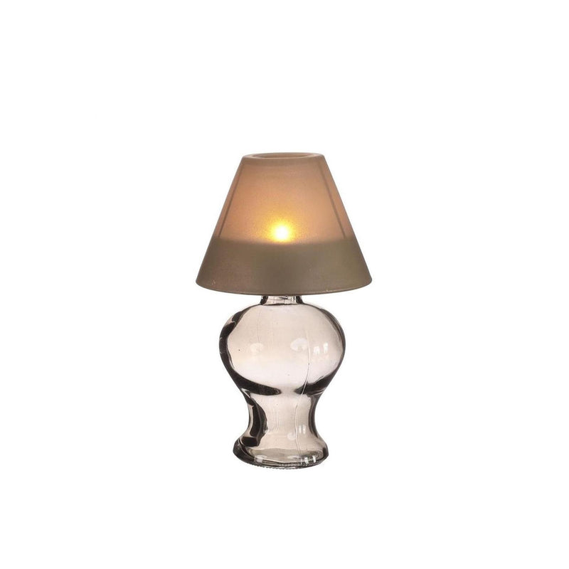 Chargez l'image dans la visionneuse de la galerie, Ideas 4 seasons glazen lamp amber theelichthouder rookgrijs ã˜9xh16cm
