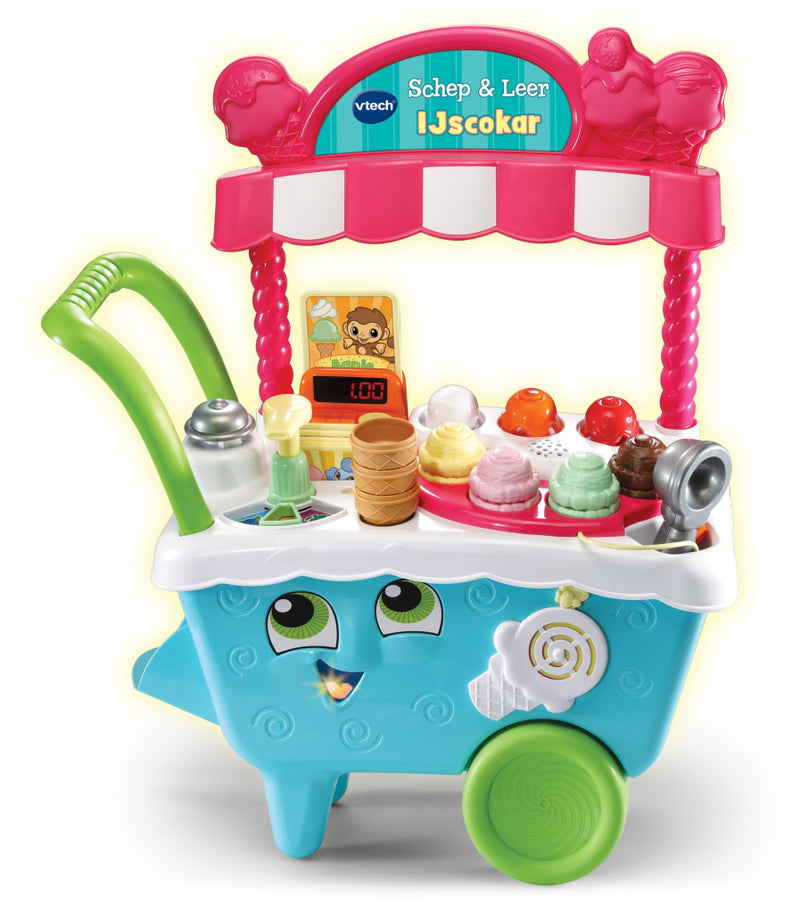 Load image into Gallery viewer, Vtech schep en leer ijscokar
