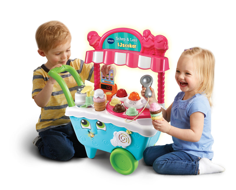Load image into Gallery viewer, Vtech schep en leer ijscokar
