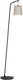 Eglo fattoria vloerlamp - e27 - 170 cm - zwart|bruin|wit - hout |textiel