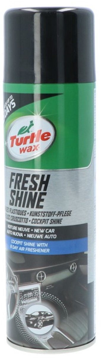 Turtle wax gl fresh shine new car - herstelt snel en gemakkelijk glans - voor alle kunststof onderdelen - langdurige antistatisch - stoot stof vuil af - 500ml