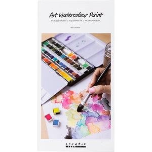 Creotime https: www.cchobby.nl art-aquarelverf-pan-afm-10x15x20-mm-standaardkleuren-48-kleur-1-doos