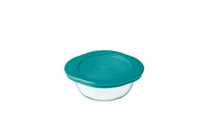 Pyrex cook store ronde bewaarschaal 14x12x5cm - 350ml - borosilicate glass