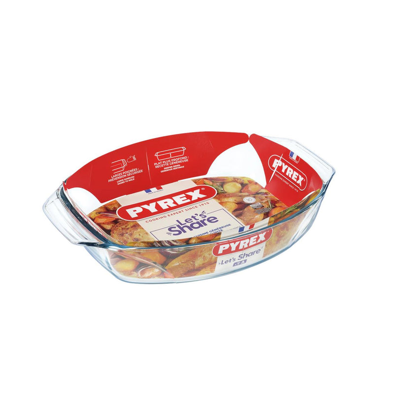 Load image into Gallery viewer, Pyrex ovale ovenschaal 39x27 cm glas
