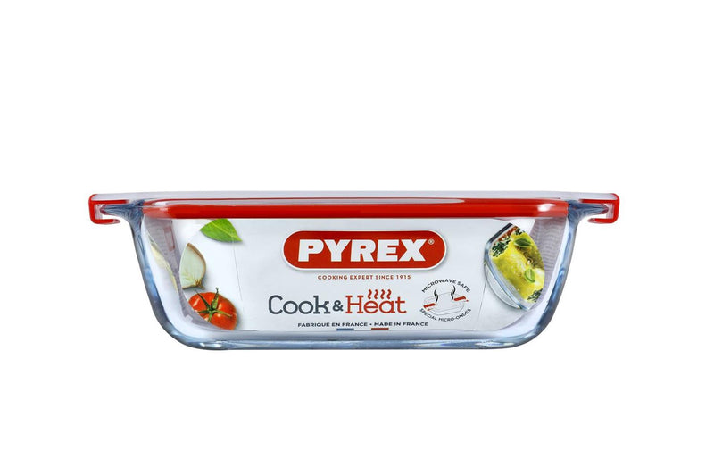 Load image into Gallery viewer, Pyrex schaal met deksel 2,5l 28x20x8cm
