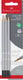 Faber-castell faber castell grafietpotlodenset - grip 2001 - hardheid hb - met gum - 3 stuks op blisterverpakking - fc-117298