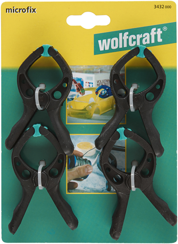 Load image into Gallery viewer, Wolfcraft microfix | veerklemmen | 4 stuks - 3432000
