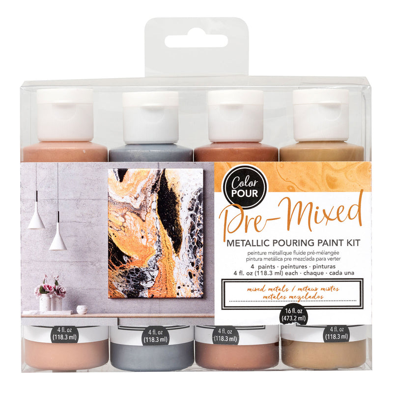 Load image into Gallery viewer, Color pour • metalllic painting set
