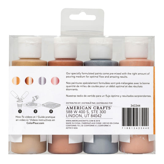 Color pour • metalllic painting set