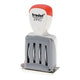 Datumstempel trodat 2910 c9 metaal plastic 50x28mm lichtgrijs rood 4mm karakters