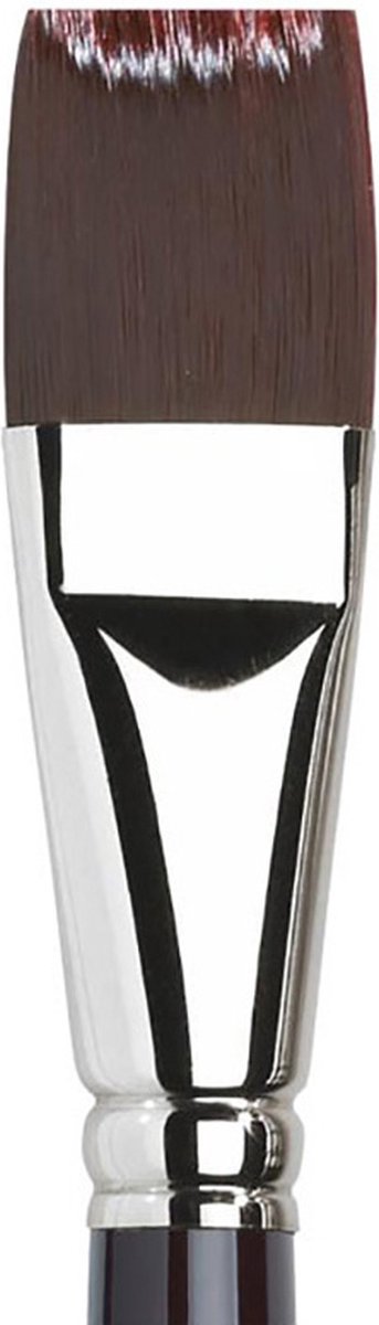 Winsor newton galeria - acrylverf penseel - korte platte vorm - lange steel - no. 28 kwast - 30mm