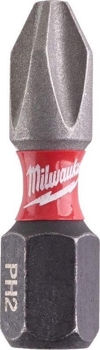 Milwaukee shockwave impact duty™ schroefbits shockwave ph2 x 25 mm - 2 stuks - 4932430852