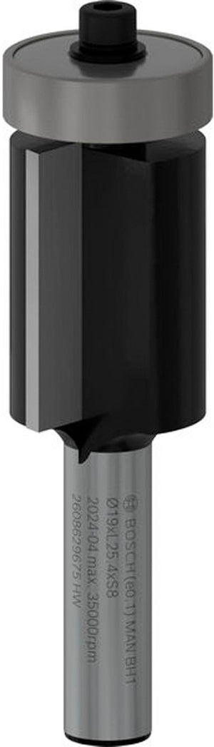 Bosch pro bovenfrees met ondersteunend kogelgelagerd geleider ø 19 x l 25,4 schacht 8 mm - 2608629675