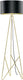 Eglo design camporale - vloerlamp - 1 lichts - messing - zwart, goud