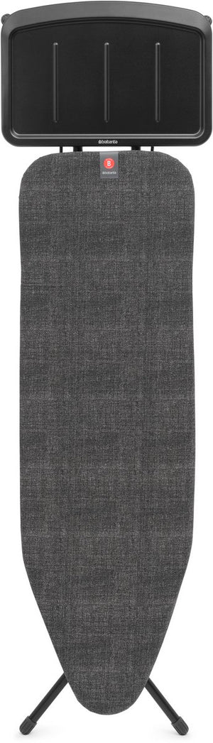 Brabantia strijkplank b - voor stoomgenerator - 124 x 38 cm - denim black