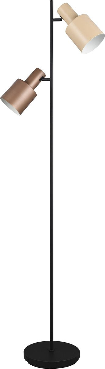 Trio agudo - vloerlamp - multicolour - excl. 2x e27 4 w - voetschakelaar
