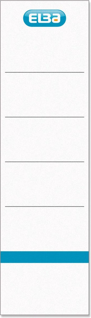 Elba rugetiketten | ft 19x5 | 9 cm | wit 10 st