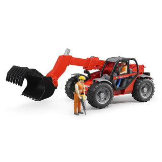 Afbeelding laden in galerijviewer, Bruder 2125 manitou mrt met accessoires
