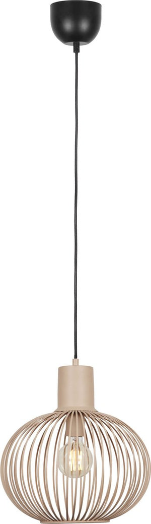 Trio gila - hanglamp - sand - excl. 1x e27 4 w - d: 33cm - plafondbevestiging - in hoogte verstelbaar