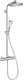 Hansgrohe crometta s - showerpipe - 240mm - 1 straalfunctie - chroom - met badthermostaat
