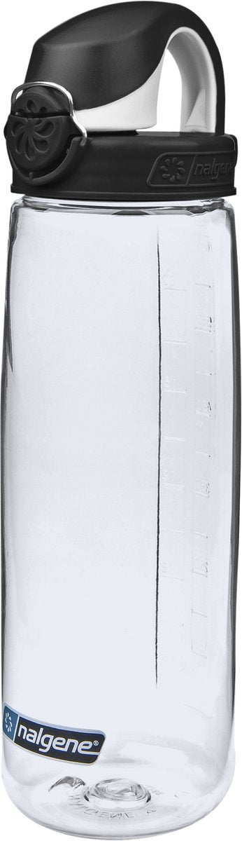 Nalgene - otf - drinkfles - waterfles - lekvrij - bidon - 650ml - bpa free - sustain - clear black cap