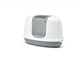 Savic nestor corner - kattenbak - hoektoilet - grijs wit - 58,5 x 45,5 x 40 cm