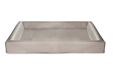 Bia bed kunstleer hoes hondenmand taupe