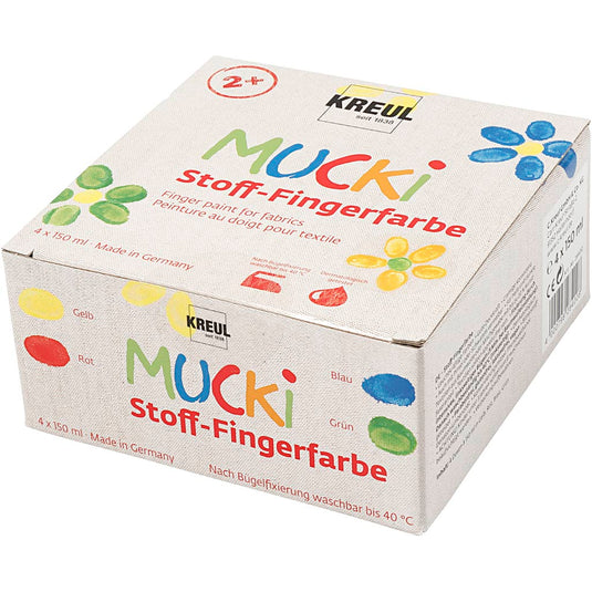 Creativ company https: www.cchobby.nl muck-vingerverf-blauw-groen-rood-geel-4x150-ml-1-doos