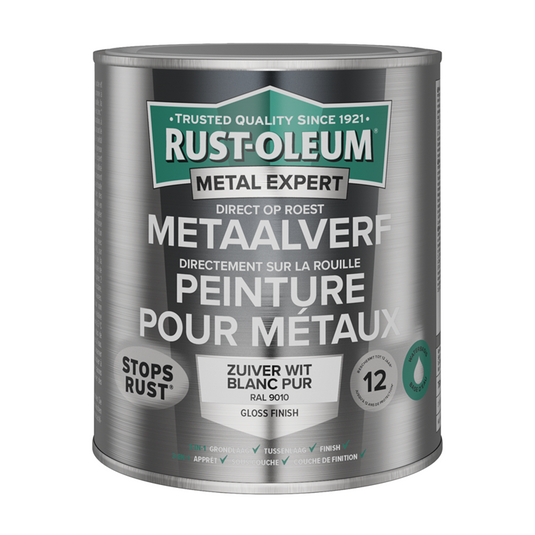 Rust-oleum 1071319 - metaalverf-hg - ral9010 -750mldirect op roest | 1 stuks