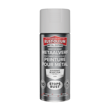 Rust-oleum 1071329 - metaalverf -zg -ral9010 -400mldirect op roest | 1 stuks