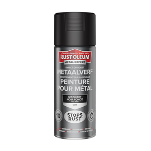 Rust-oleum 1071338 - metaalverf -zg -ral9005 -400mldirect op roest | 1 stuks