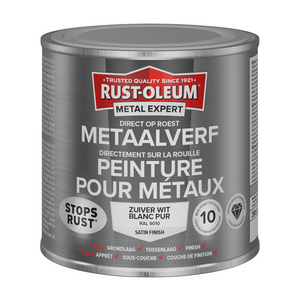 Rust-oleum 1071328 - metaalverf -zg -ral9010 -250mldirect op roest | 1 stuks