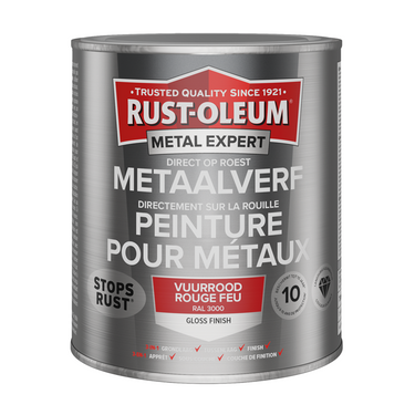 Rust-oleum 1071409 - verf garagedeur ral3000- 750m metal expert | 1 stuks