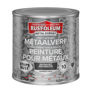 Rust-oleum 1071365 - hamerslag - antraciet - 250ml direct op roest - metaalverf | 1 stuks