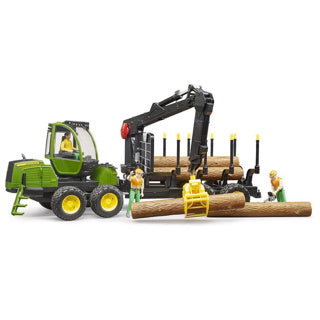Afbeelding laden in galerijviewer, Bruder tractor john deere 1210e met boomstamgrijper

