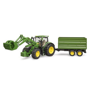 Load image into Gallery viewer, Bruder tractor john deere 7r 350 met aanhanger
