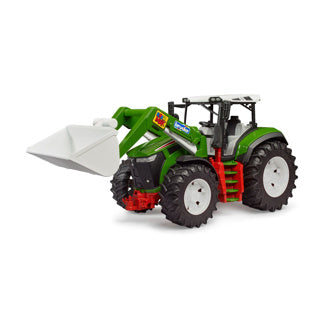 Load image into Gallery viewer, Bruder roadmax tractor met frontlader en kiepkar
