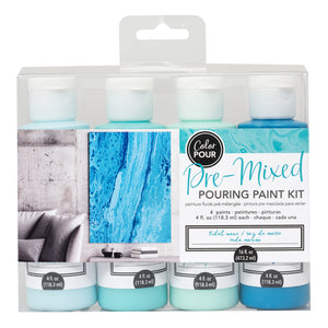 Color pour • pouring paint kit tidal