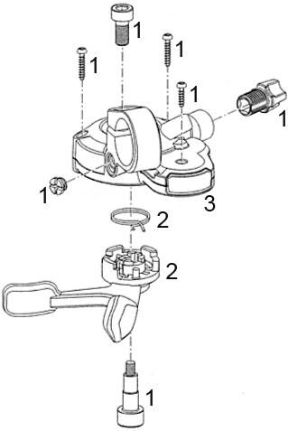 Load image into Gallery viewer, Sram duimversteller x-4 shift lever x-4 3-sp left
