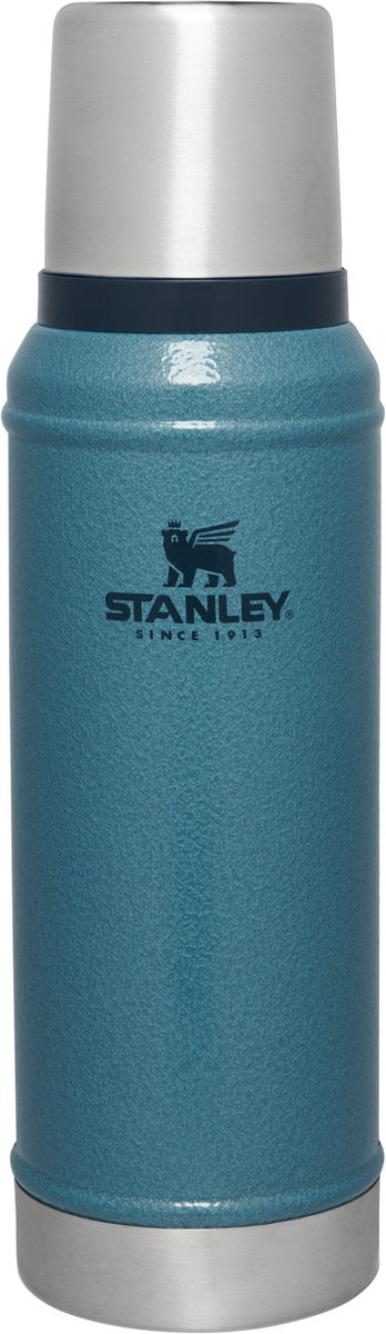 Stanley classic legendary thermosfles 750 ml - houdt 20 uur warm of koud - lekvrij - vaatwasserbestendig - bpa-vrij - voor koffie, thee en meer - roestvrijstalen thermoskan - hammertone lake