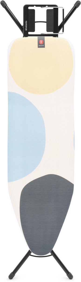 Brabantia strijkplank b - voor strijkijzer - 124 x 38 cm - spring bubbles